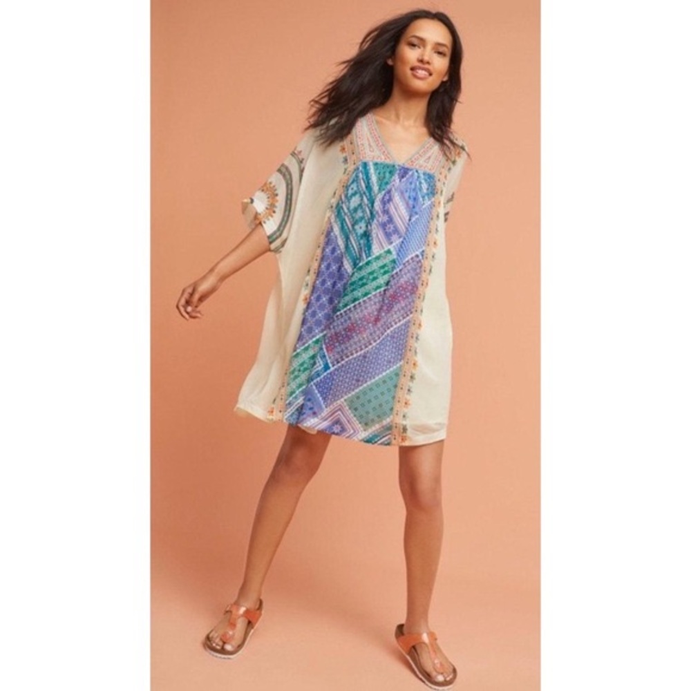 Anthropologie Tanvi Kedia Veena Beaded Caftan Dress NWT NEW